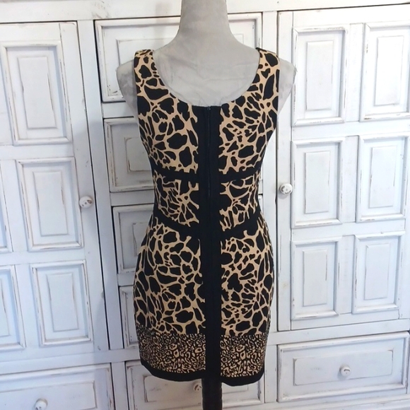 ruby rox tan & black small dress - Picture 3 of 9